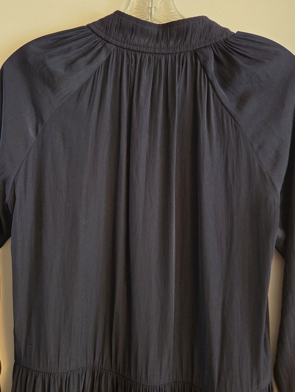 BROCHU WALKER Alana Navy Tiered Midi Dress Extra Small - Picture 6 of 9